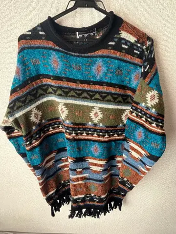 보헤미안 스타일 오버 사이즈 스웨터