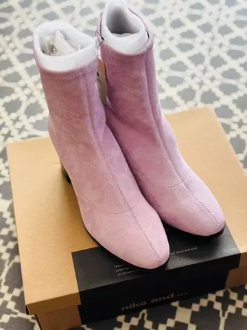 택 포함 niko and - 핑크 퍼플 부티 부츠