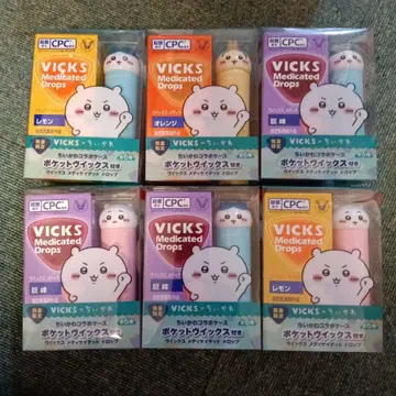 VICKS Medicated Drops 치이카와 (먼작귀) 6세트