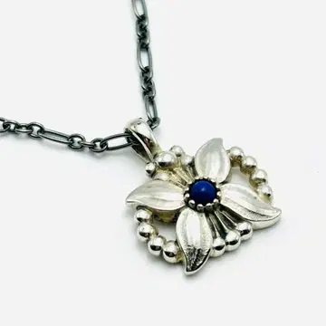 GEORG JENSEN 1998 헤리티지 라피스 라줄리 목걸이 925