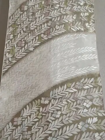 나고야 오비 잎 무늬 스트라이프