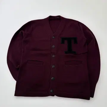 텐더 로인 T 로고 가디건 명작