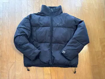 FILA 충전솜 다운 자켓 블랙 남성용 여성용 M 사이즈