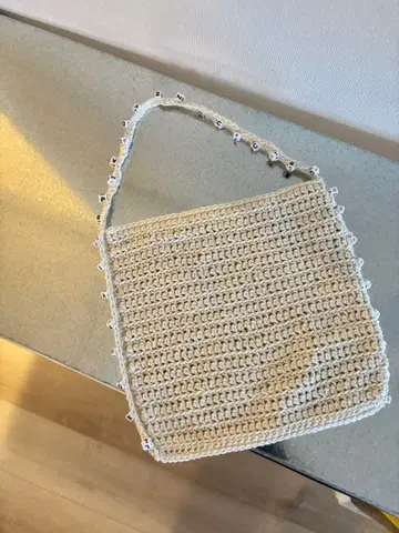 크로 셰 뜨개질 숄더백 핸드메이드