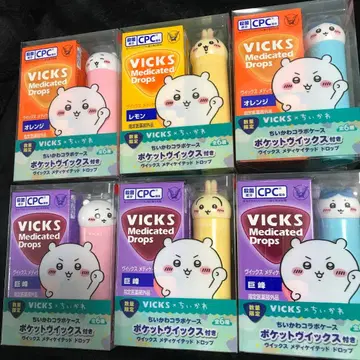 VICKS 비 메디케이티드 드롭스 치이카와 (먼작귀) 6종 세트