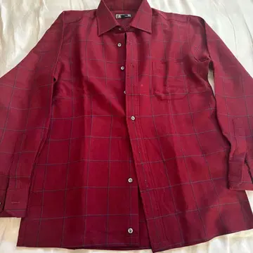 DAKS CHOYA 남성용 빨간색 체크 무늬