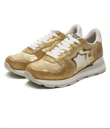 Atlantic stars 골드 스니커즈 별 모양 로고