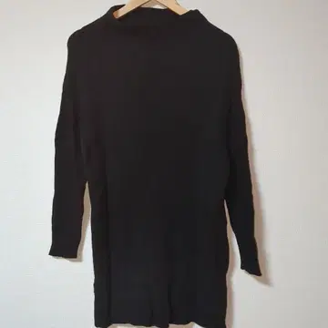 어반 리서치 URBAN RES 새상품급 블랙 BK 긴팔 울 원피스