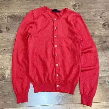 [ 새상품급 ] MACPHEE 울 100% 가디건 맥피 핑크