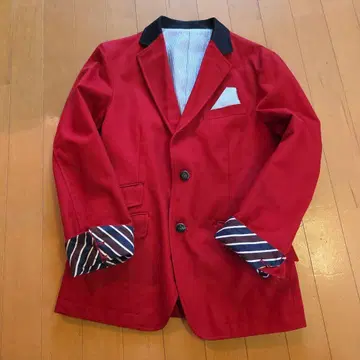 초등학교 졸업식 셋업 남아 고급스러운 빨간색