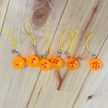 새상품급 드래곤볼 스트랩 6개 세트