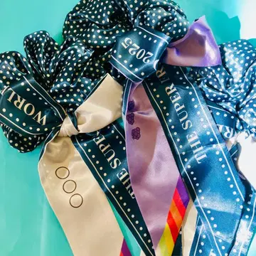 THE SUPER FRUIT 스파풀 월드 랜덤 스크런치 리본 3개입