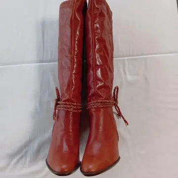 가죽 부츠 끈 포함 24.5cm