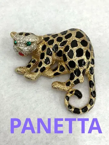 23.446 [브로치] 표범 PANETTA 레오파드 빈티지