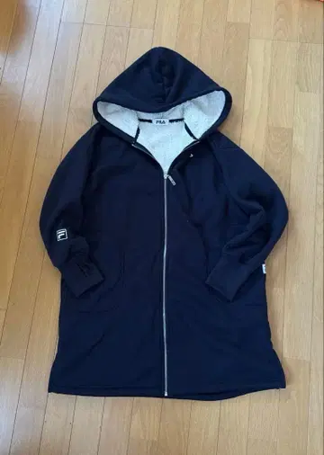 [ 217 ] FILA 보아 안감 롱 후드티 M 네이비
