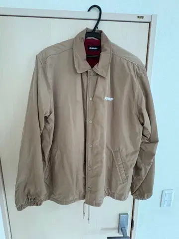 X-LARGE 나일론 자켓 M 베이지 고릴라 프린트