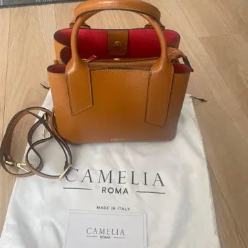 CAMELIA ROMA 브라운 핸드백