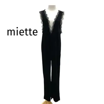 miette 블랙 레이스 올인원 살로펫 블랙