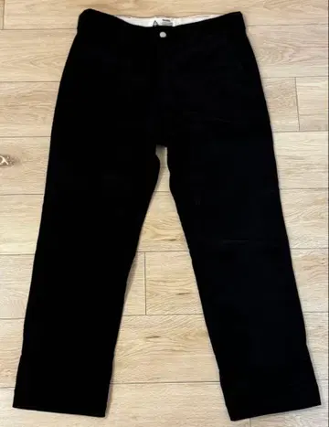 Challenger 블랙 코듀로이 팬츠