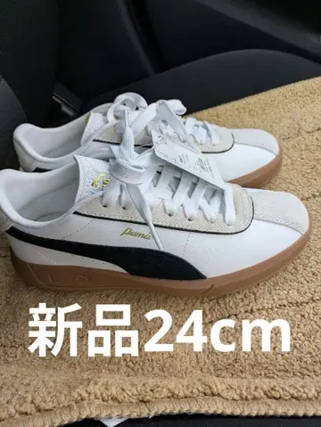 PUMA CLUB 스니커즈 24.0CM 화이트/블랙 새상품