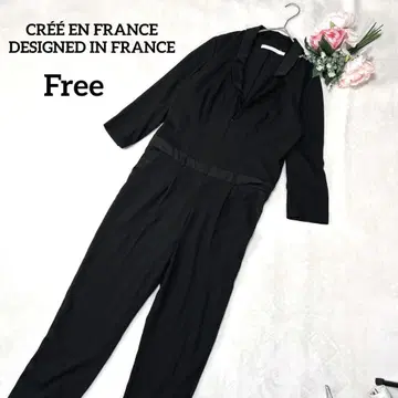 클레에앙 프랑스 올인원 블랙 7부 소매 지퍼 있음 심플 056