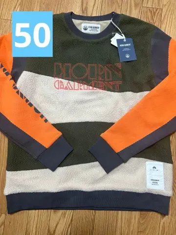 호른 의류 플리스 스웨터 스트라이프 디자인