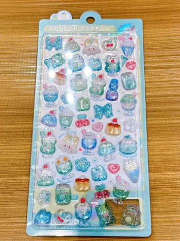 모자 꽁지 드롭 씰 멜론 그린 멜론소다 입체 메로메로 모자 꽁지