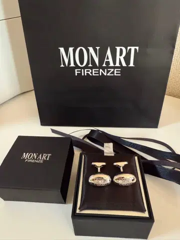 MONART 타원형 커프스 링크