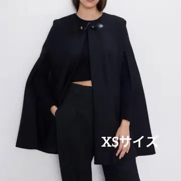 완판템 ZARA 자라 MANTECO XS 울 케이프 코트 판초