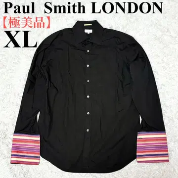 [컨디션 최상] 폴스미스 런던 긴팔 드레스 셔츠 면 100% 블랙 XL