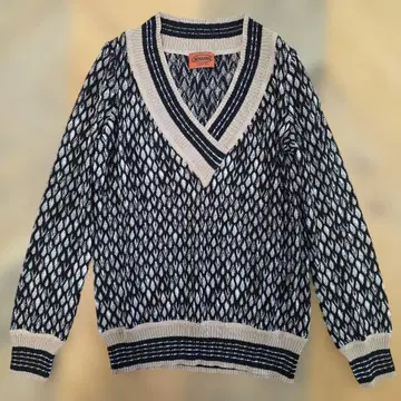 MISSONI 네이비 베이지 니트 스웨터 새상품급 온워드 y52