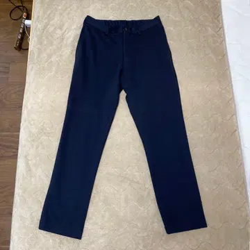 네이비 슬랙스 허리밴딩