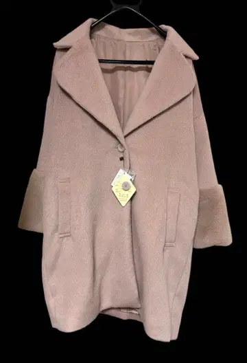 핑크 베이지 체스터 코트 아우터