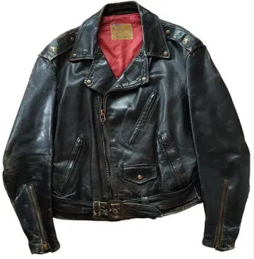 빈티지 50s 듀라블 가죽 자켓 라이더 자켓