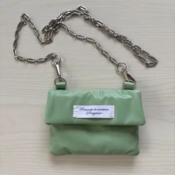 Smyeon 스미 체인 컴팩트 립 파우치 민트