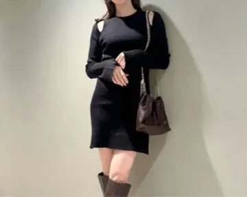 SNIDEL 미니 원피스 니트