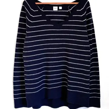 GAP 갭 니트 스웨터 보더 네이비 니트 스웨터 긴팔