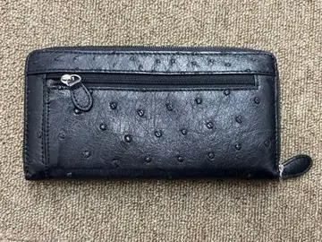 블랙 가죽 장지갑