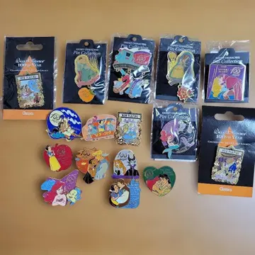 [ 디즈니 ] 프린세스 100주년 핀 배지 핀 컬렉션 묶음 판매