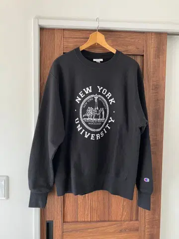 Champion Reverse Weave 뉴욕대학 블랙 M