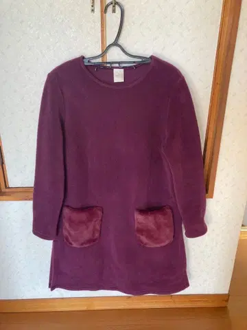 푸플라 플리스 튜닉 긴팔