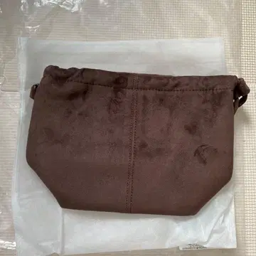 POIK 브라운 스웨이드풍 복조리 백