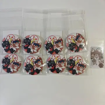 소년 점프+전 컬렉션 캔뱃지 라멘 빨간 고양이 트레이딩 카드 분장