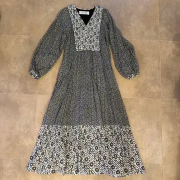 Sara mallika 플라워 프린트 롱 드레스