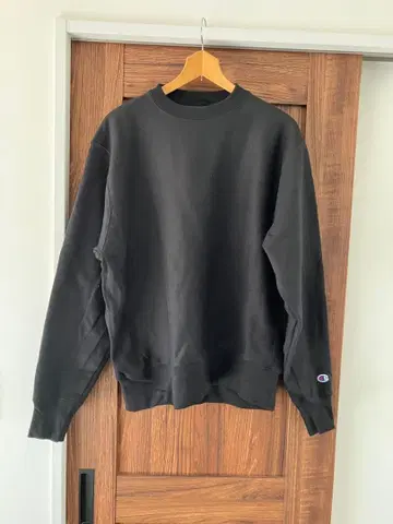 미사용 새상품 Champion 블랙 Reverse Weave 맨투맨 M