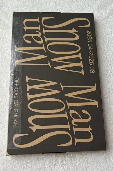 Snow Man 달력 2025.04-2026.03