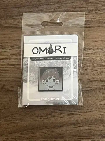 OMORI 봉돌 렌티큘러 핀 배지