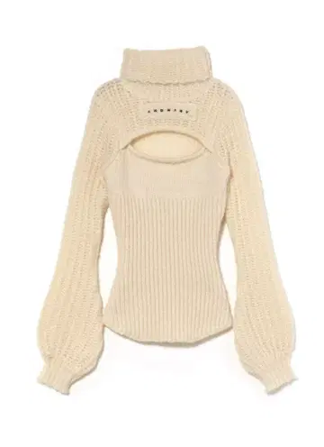 andmary Donna knit tops white