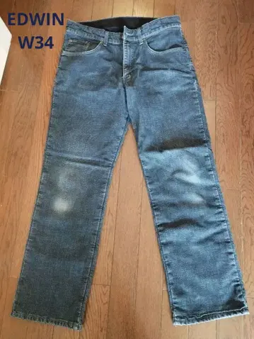 클리닝 완료 EDWIN 에드윈 FW03M 속기모 W34 방한 데님