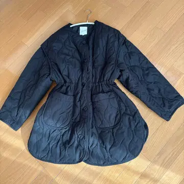 새상품급 LEPSIM 리프심 블랙 퀼팅 자켓 2way 코트